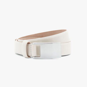 Filippa K Women's White Placket Buckle Belt